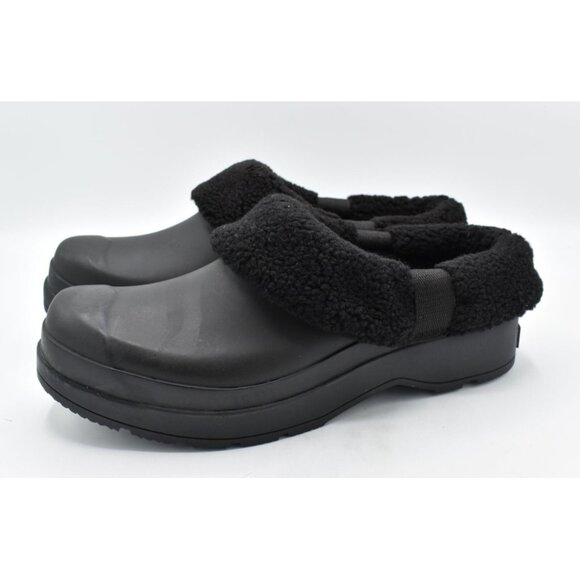 Hunter Mens Size 9 Play Black Sherpa Lined Clogs Shoes main image 6